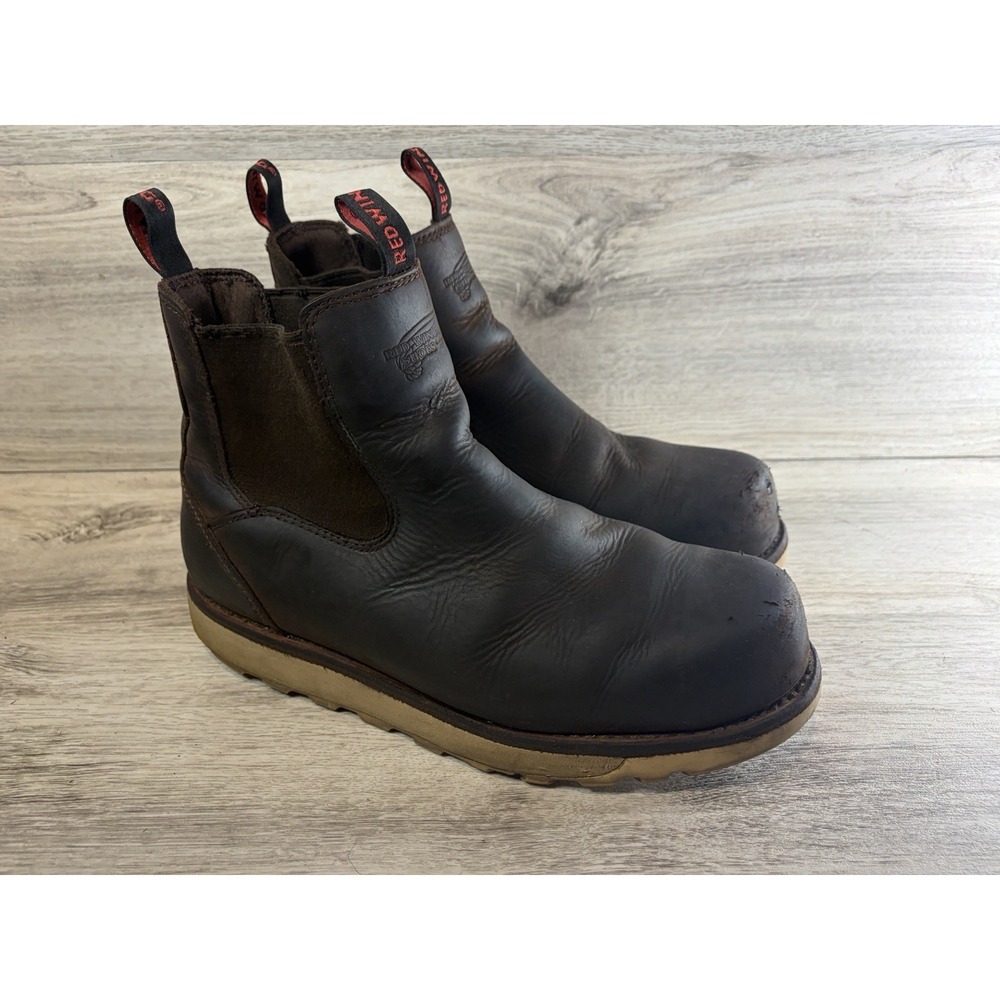 Red Wing Traction Tred Lite Men 5-Inch Safety Toe Chelsea Boot Size 13 D 2446‎